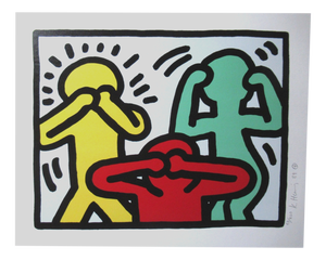 After Keith Haring, Pop Shop, Print