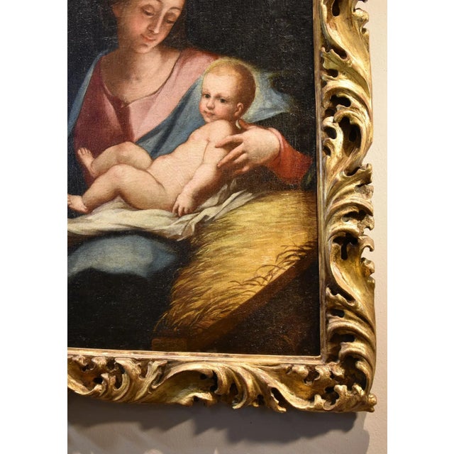 Anton Maria Piola, Madonna and Child, 1700s, Oil on Canvas, Famed For Sale - Image 7 of 16