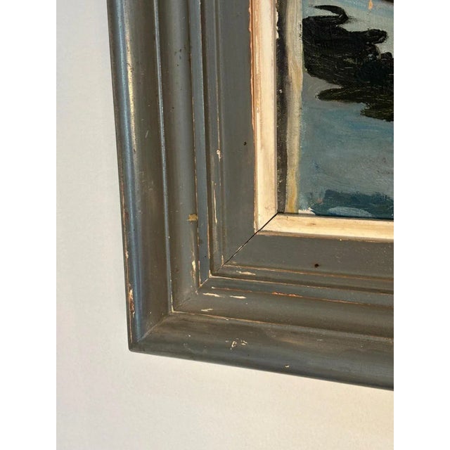 René Beguin, Boats on the Leman Lake, Oil on Canvas For Sale - Image 6 of 8