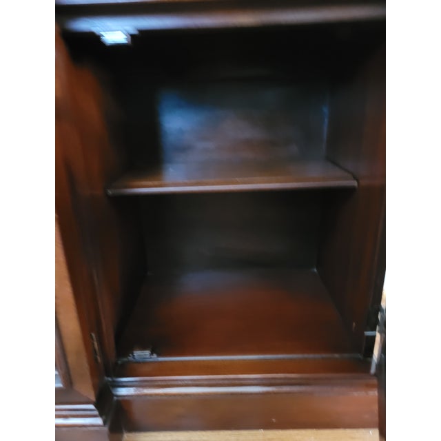 Georgian Style Two Piece Mahogany Breakfront For Sale - Image 13 of 18