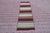 1970s Turkish Boho Style Striped Colorful Kilim Runner Rug For Sale - Image 10 of 10