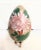 Vintage Floral Pink Green Brass Cloisonne Egg on Brass Stand For Sale - Image 9 of 9
