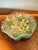 A charming set of four vintage clear glass berry or dessert bowls in an Organic Modern style, featuring beautifully...
