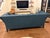 Modern Ethan Allen Shelton Deep Blue Velvet Sofa, 87” For Sale - Image 3 of 6