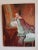 Original Lady & Dog Portrait Painting Bridgerton Style Signed For Sale - Image 9 of 10