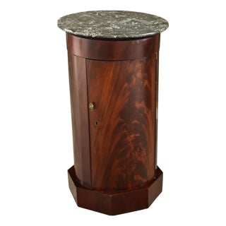 English 19th Century Mahogany Bedside Table Cabinet For Sale