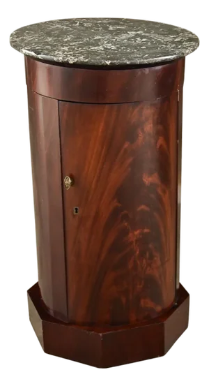 French 19th Century Mahogany Bedside Table Cabinet