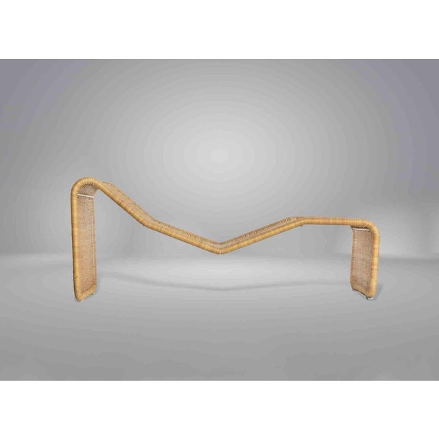 1960s Woven Rattan Chaise Longue by Tito Agnoli, Italy, 1962 For Sale - Image 5 of 6