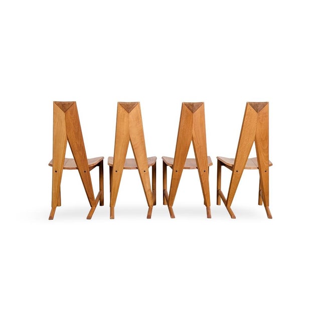 Vintage Beech Chairs by Søren Nissen & Ebbe Gehl, Set of 4 For Sale - Image 4 of 10