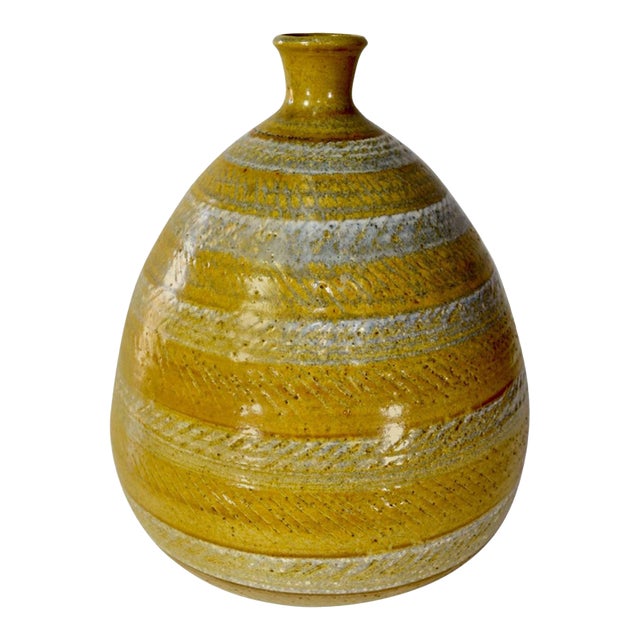 Mid 20th Century Antonio Prieto Ceramic Vase For Sale