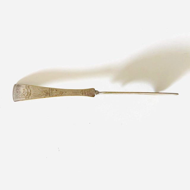 Victorian Antique Sterling Master Butter Knife For Sale - Image 3 of 5