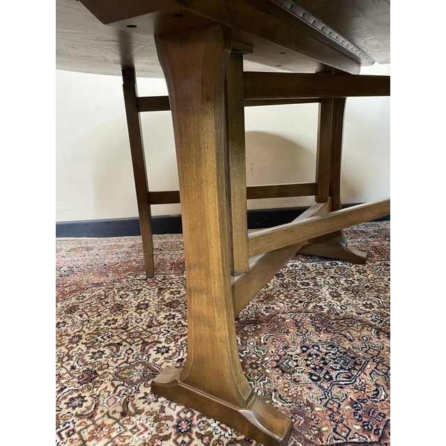 Ercol Mid-Century British Elm Drop Leaf Table from Ercol For Sale - Image 4 of 7