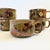 Mid 20th Century Floral Stoneware Mug Bowls - Set of 5 For Sale - Image 5 of 11