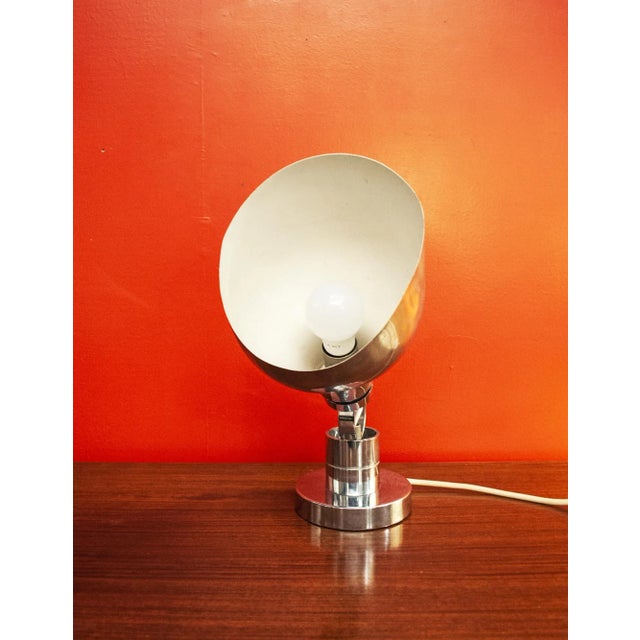 Table lamp in chrome metal. Line AM / AS Designer Franco Albini, Franca Helg, Antonio Piva Sirrah producer 60s I have...