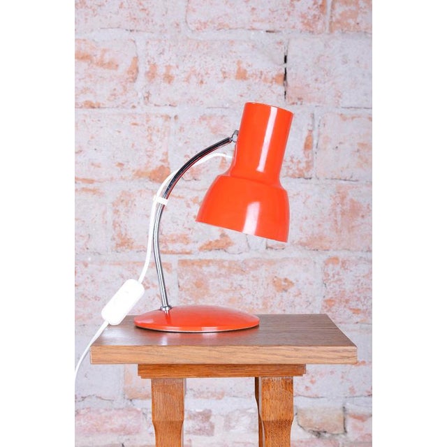 Mid-Century Czech Chrome Table Lamp attributed to J. Hůrka for Napako, 1960s For Sale - Image 12 of 13