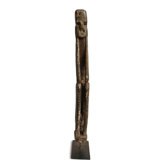Indian Old Indian Wood Tribal Figure For Sale - Image 3 of 9