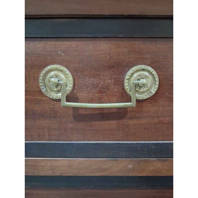 Wood 19th Century French Directoire Walnut Marble Top Commode For Sale - Image 7 of 9