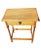 Mid-Century Modern Vintage English One Drawer Oak Industrial Table, Side Table For Sale - Image 3 of 7