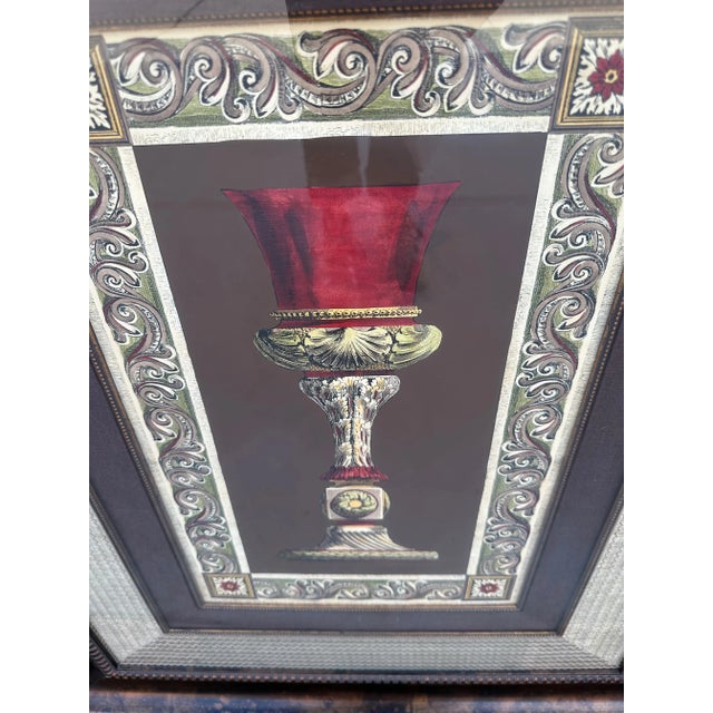 English Pair of Bernhardt De La Fosse Wine Goblet Prints 1 & 2 For Sale - Image 3 of 7