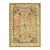 1940s Classic Salmon Animals Medallion Vintage Tabriz Silk Knotted Room Size Rug For Sale