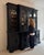 Large bookcase or display cabinet dating from around 1900. Crafted from solid oak. Good refurbished condition with...