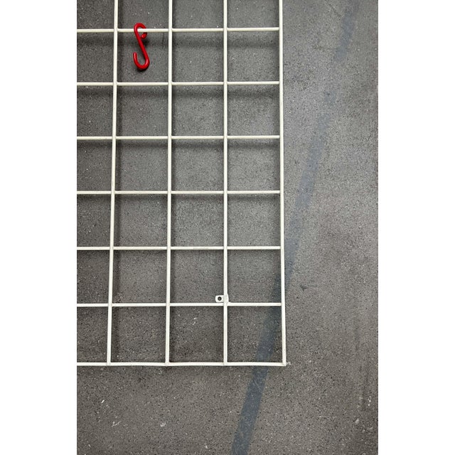 Mid-Century Modern German Minimalist White String Coat Rack, 1960s For Sale - Image 16 of 18