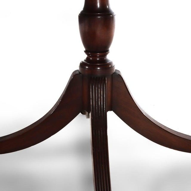 Brown Duncan & Phyfe Style George III Mahogany Banquet Table With Three Leaves C1820 For Sale - Image 8 of 17