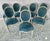 French Louis XVI Style Painted and Upholstered Dining Chairs Set of Eight For Sale In Tampa - Image 6 of 10