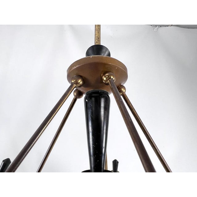 Stilnovo Mid-Century Modern Sputnik Chandelier by Stilnovo, Italy, 1950s For Sale - Image 4 of 18