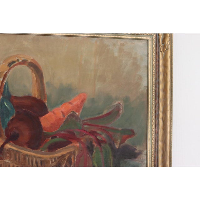 G Wald, Vegetable Basket, 1950s, Oil on Canvas, Framed For Sale - Image 12 of 18