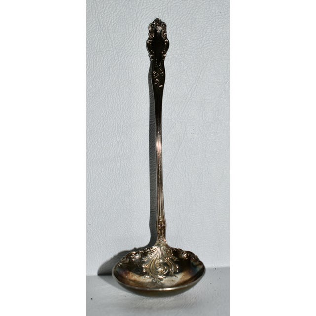 Vintage Rogers & Bro. Silverplate Art Nouveau Style Ladle For Sale - Image 10 of 11