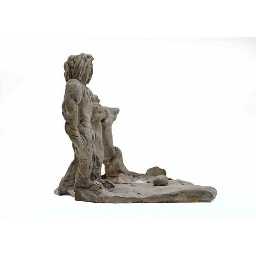 Painted terracotta sculpture realized by sirio pellegrini in 1960s. Good condition. Sirio pellegrini, born in rome on...