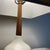1990s Vintage Danish Modern Style Leviton Ceramic & Wood Table Lamp For Sale - Image 5 of 8