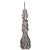 This impressive pair of antique altar sticks was hand crafted with a silver overlay on a teakwood base. They feature...
