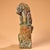 Asian Late 19th Century Gold-Inlaid Bronze Mythical Beast Statue, 1.4kg For Sale - Image 3 of 9