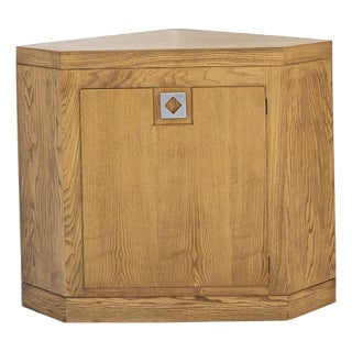 Italian Ash Corner Furniture, 1950s, Set of 2 For Sale