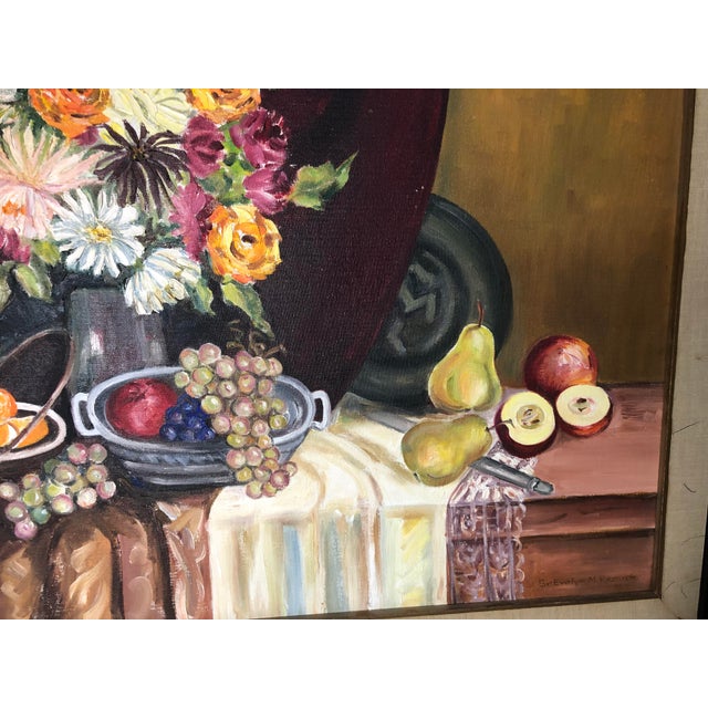 Traditional Early 20th Century Antique Oil on Canvas Board Painting For Sale - Image 3 of 9