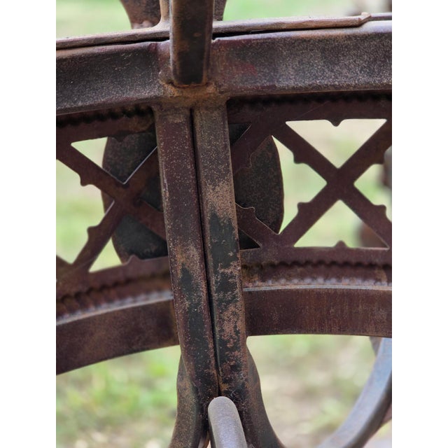 Large Wrought Iron Light Fixture For Sale - Image 13 of 14