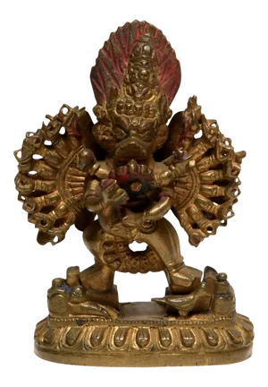 19th Century Sino-Tibetan Gilt Bronze Buddhist Statue