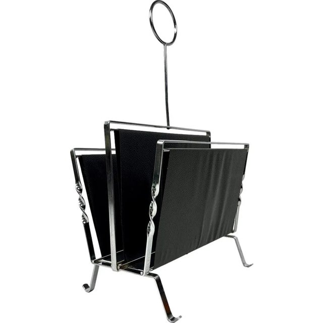 Vintage Vinyl Magazine Rack, 1970s For Sale - Image 9 of 9