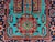 1990s Turquoise Floral Geometric Tribal Wool Runner, 2'9" X 6'7" For Sale - Image 5 of 13