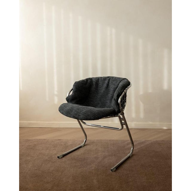 Italian Chrome Flynn Dining Chairs by Gastone Rinaldi for Thema, 1970s, Set of 4 For Sale - Image 6 of 18