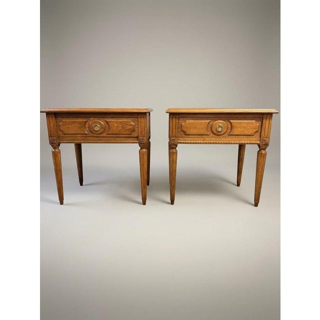 Vintage Oak Bedside Lockers, Set of 2 For Sale - Image 6 of 6