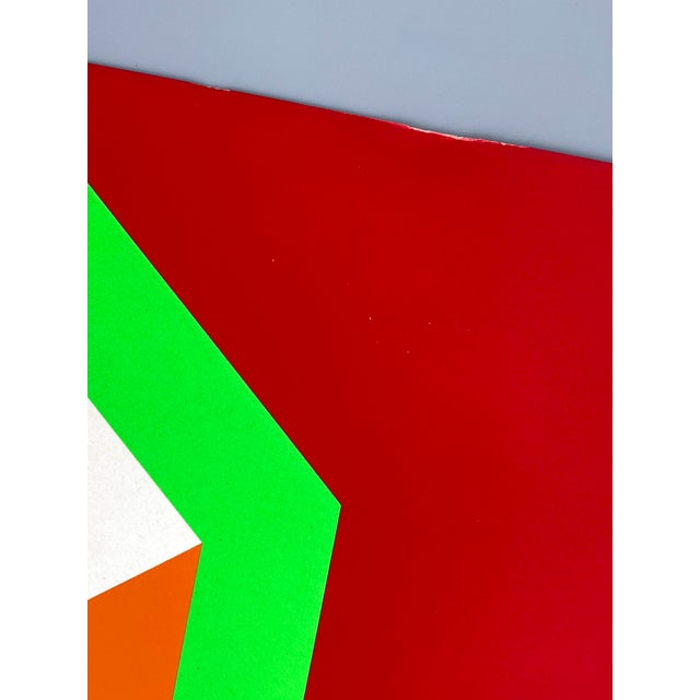 Georg Karl Pfahler, Three-Color, 1973, Screen Print on Light Cardboard For Sale - Image 10 of 12