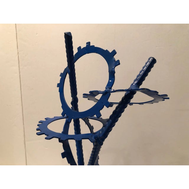 1980s 1980s Abstract Metal Sculpture by Artist Joseph Seltzer For Sale - Image 5 of 12