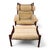 Inca Lounge Chair with Ottoman Corduroy Upholstery from Arne Norell Ab, 1970, Set of 2 For Sale - Image 10 of 18