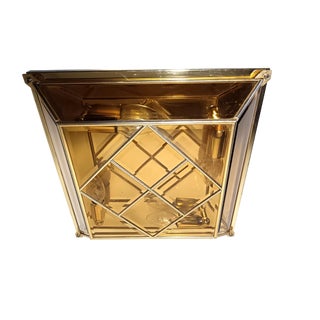 Mid-Century Modern Art Deco Ceiling Light in Murano Glass, 1970s For Sale
