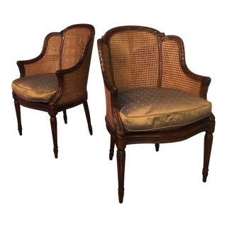 Theodore Alexander Louis Bergère Accent Chairs - a Pair For Sale
