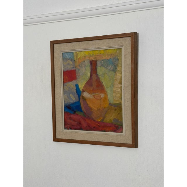 Britta Ringvall, Vase, 1960s, Oil on Canvas, Framed For Sale - Image 10 of 18