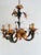 Vintage Italian Florentine Hand-Painted Tole Floral 5-Light Chandelier, 1940s For Sale - Image 4 of 18